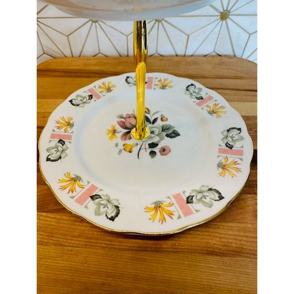 Two-Tier Jewelry Trinket Stand | Vintage China - Picture 3 of 6